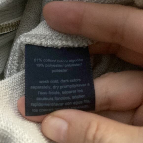 Tommy Hilfiger Jeans grey heather full zip sweatshirt size large - Picture 9 of 9